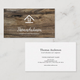 Professional Modern Home Repair Handyman Business Card