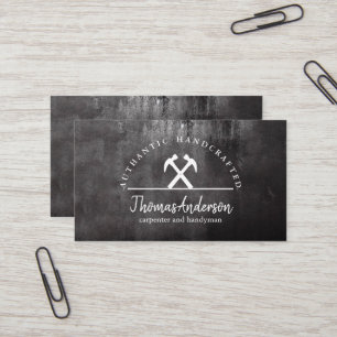 Professional Modern Home Repair Handyman Business Card