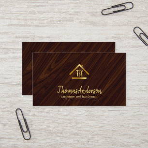 Professional Modern Home Repair Handyman Business Card