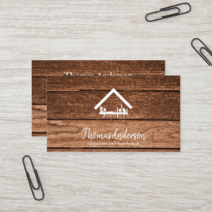Professional Modern Home Repair Handyman Business Card