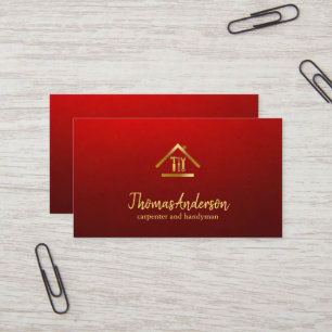 Professional Modern Home Repair Handyman Business Card