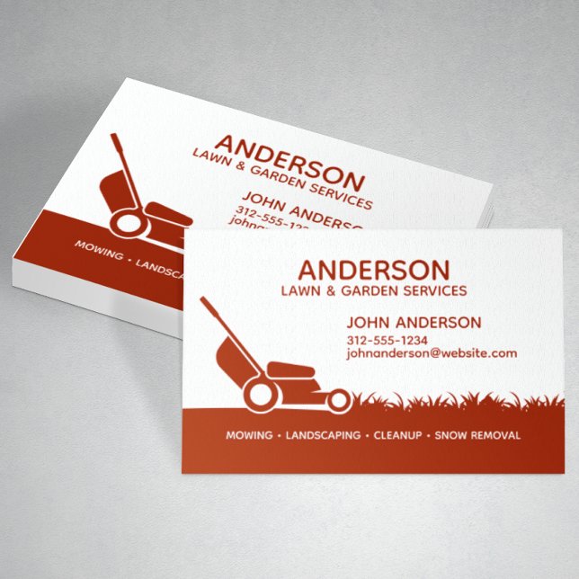 Professional Modern Landscaping & Lawn Care Business Card (Creator Uploaded)