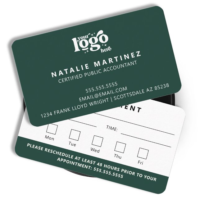 Professional Modern Logo Your Next Appointment Business Card (Creator Uploaded)