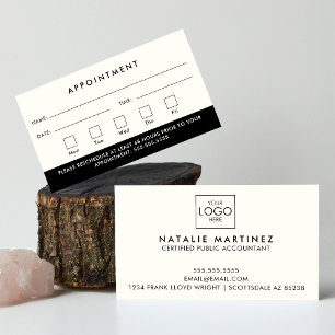 Professional Modern Logo Your Next Appointment Business Card