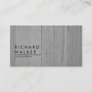 Professional Modern Minimal Black Wood Elegant Business Card