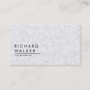 Professional Modern Minimal Plain White Elegant Business Card