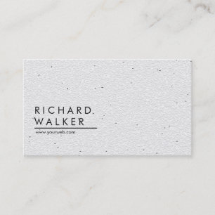 Professional Modern Minimal Plain White Elegant Business Card