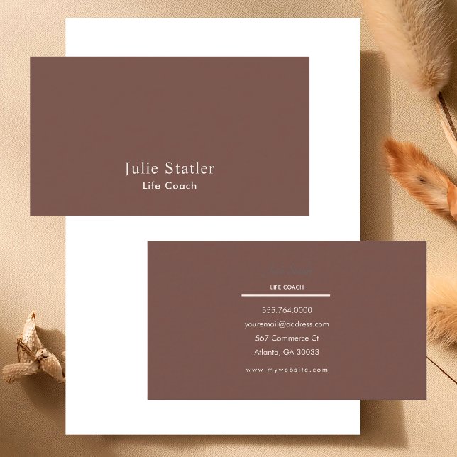 Professional Modern Minimal Simple Typography Business Card (Creator Uploaded)