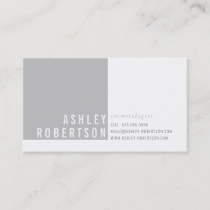 PROFESSIONAL MODERN minimal stylish soft grey Business Card