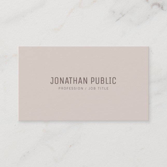 Professional Modern Minimal Template Elegant Colou Business Card (Front)