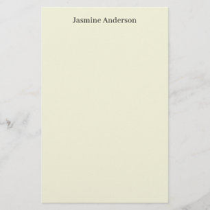 Professional Modern Minimalist Beige Color Stationery