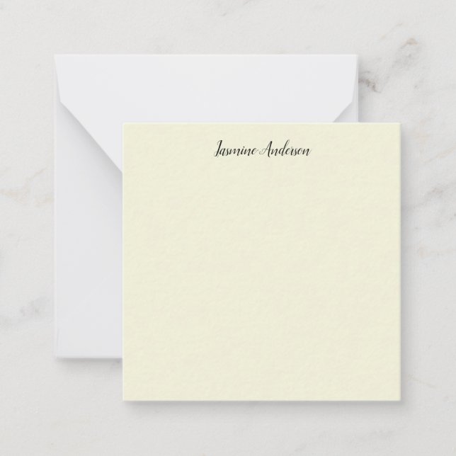 Professional Modern Minimalist Beige Colour Card (Front)