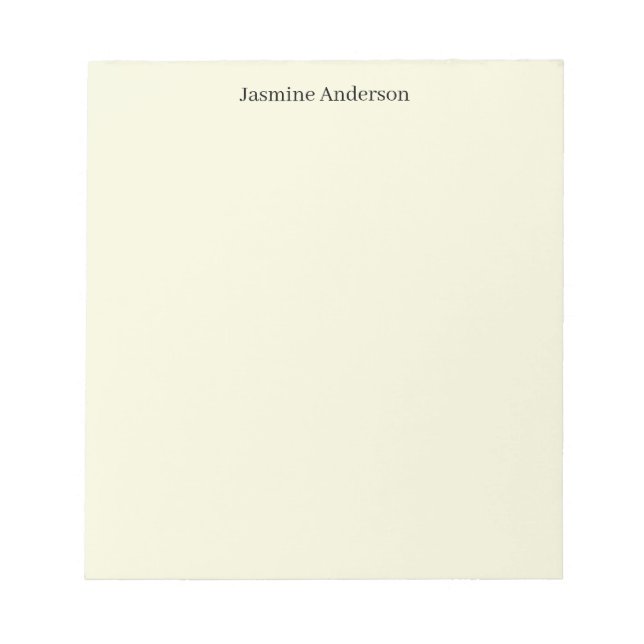 Professional Modern Minimalist Beige Colour Notepad (Front)