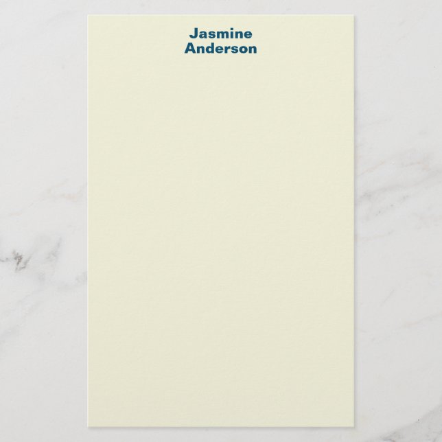 Professional Modern Minimalist Beige Colour Stationery (Front)