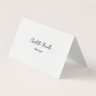 Professional Modern Minimalist Business Card