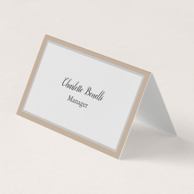 Professional Modern Minimalist Business Card (Front)