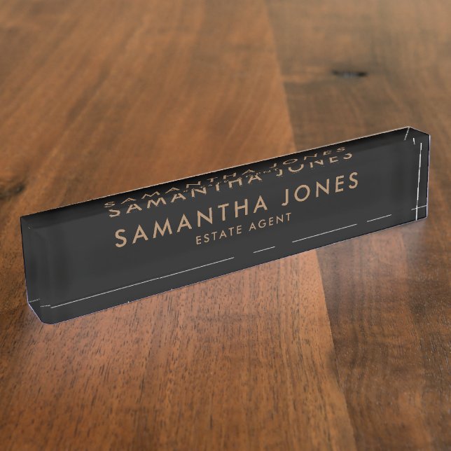 Professional Modern Minimalist Classic Nameplate (Side)