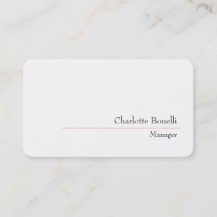 Professional Modern Minimalist Creative Business Card