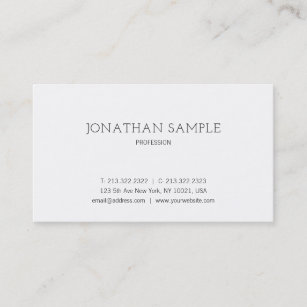Professional Modern Minimalist Design Elegant Business Card