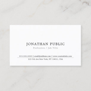 Professional Modern Minimalist Elegant Template Business Card