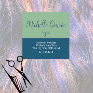 Professional Modern Minimalist Eye-Catching Square Business Card