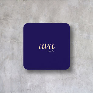 Professional Modern Minimalist Luxury Elegant Square Business Card