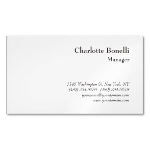 Professional Modern Minimalist Magnetic Business Card