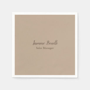 Professional Modern Minimalist Napkin