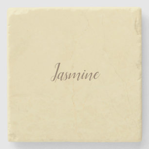 Professional Modern Minimalist Pastel Beige Colour Stone Coaster