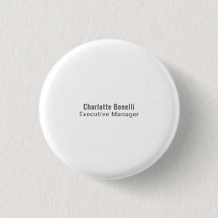 Professional Modern Minimalist Plain 3 Cm Round Badge