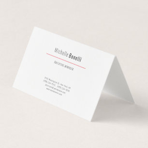 Professional Modern Minimalist Plain Business Card
