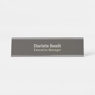 Professional Modern Minimalist Plain Desk Name Plate