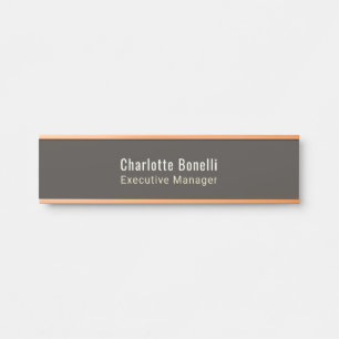 Professional Modern Minimalist Plain  Door Sign