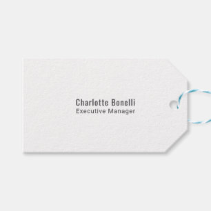 Professional Modern Minimalist Plain  Gift Tags