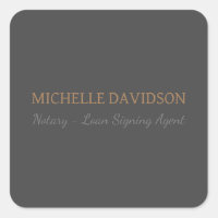 Professional Modern Minimalist Plain Notary