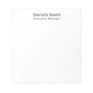 Professional Modern Minimalist Plain Notepad