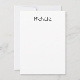 Professional Modern Minimalist Plain Own Name Card