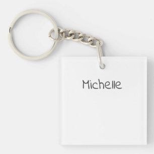 Professional Modern Minimalist Plain Own Name Key Ring