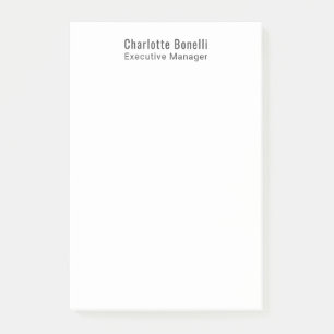 Professional Modern Minimalist Plain  Post-it Notes