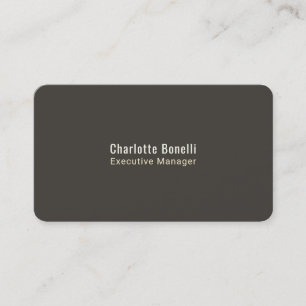 Professional Modern Minimalist Plain Round Corner Business Card