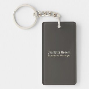 Professional Modern Minimalist Plain Round Corner Key Ring