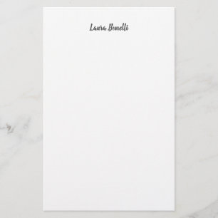 Professional Modern Minimalist Plain Stationery
