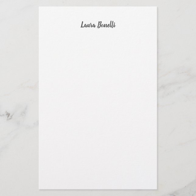 Professional Modern Minimalist Plain Stationery (Front)