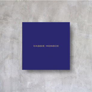 Professional Modern Minimalist Royal Luxury Square Business Card