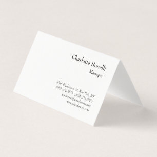 Professional Modern Minimalist Standard Matte Business Card