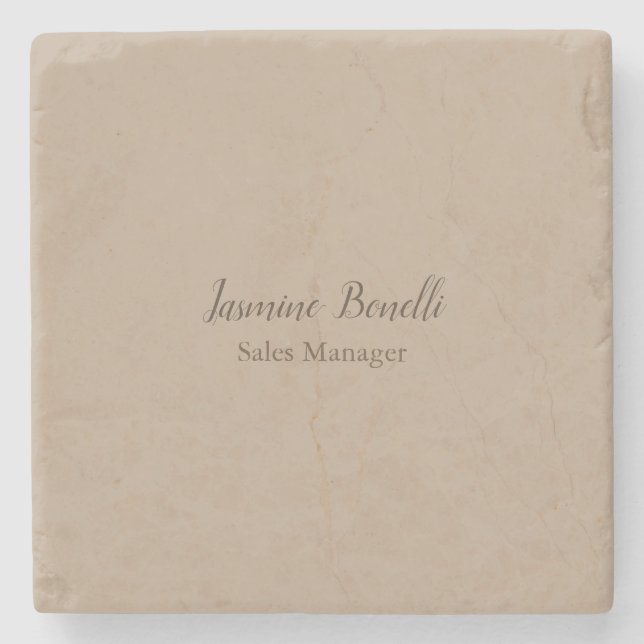 Professional Modern Minimalist Stone Coaster (Front)