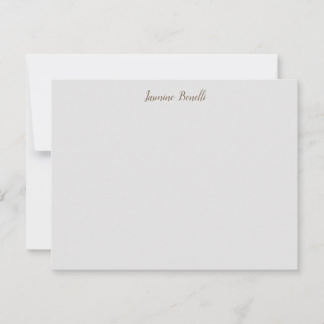 Professional Modern Minimalist Your Name Card (Front)