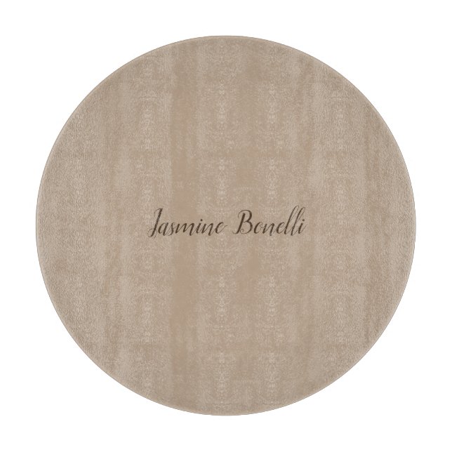 Professional Modern Minimalist Your Name Cutting Board (Front)