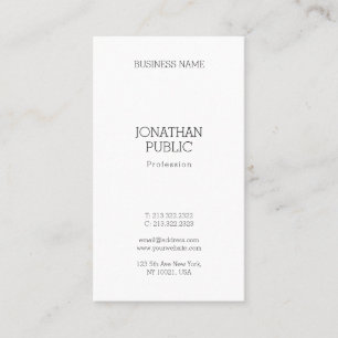 Professional Modern Minimalistic Elegant Template Business Card