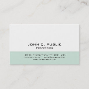 Professional Modern Minimalistic Simple Design Business Card